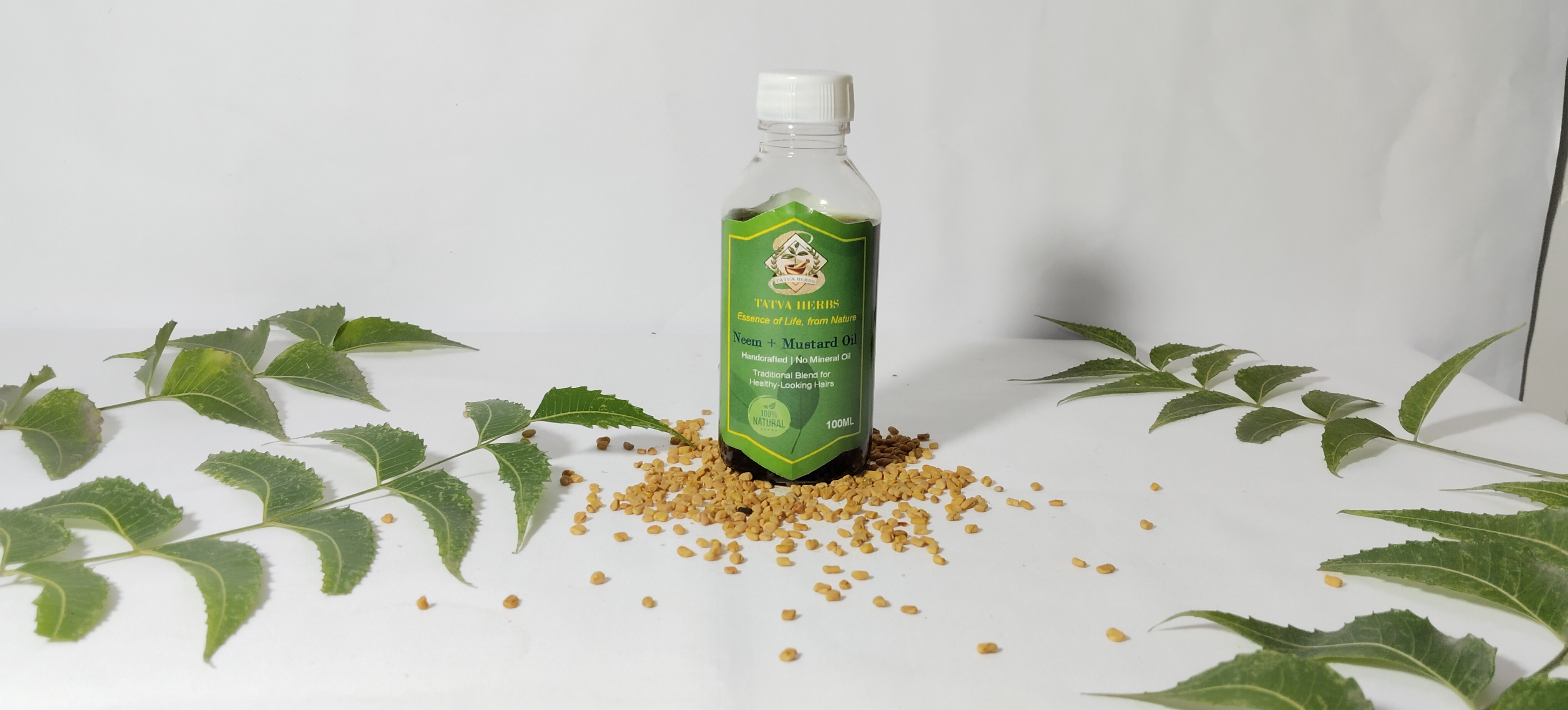 Tatva Herbs Neem + Mustard Oil – 100ml