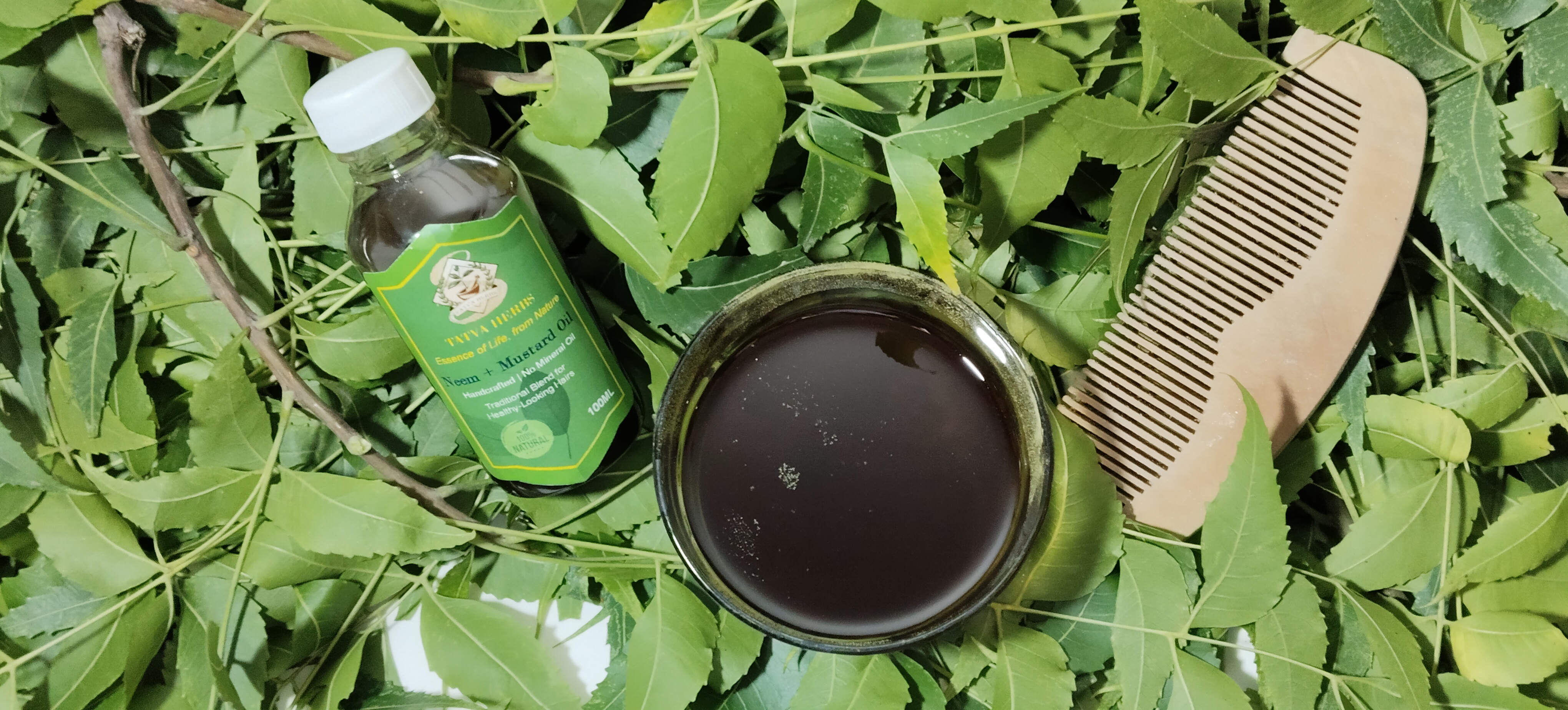 Tatva Herbs Neem + Mustard Oil – 100ml