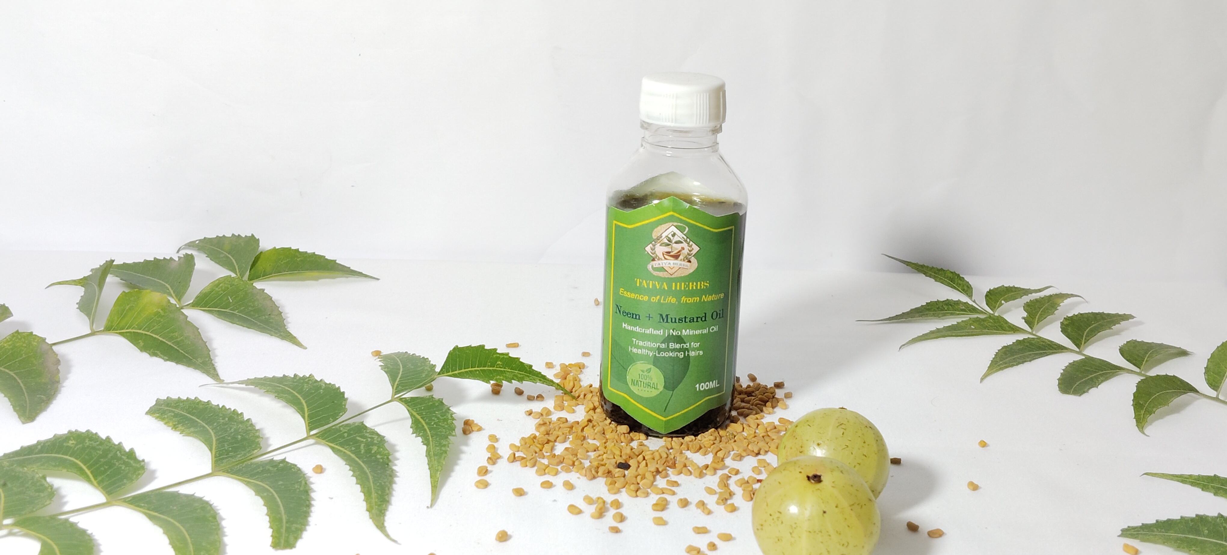 Tatva Herbs Neem + Mustard Oil – 100ml